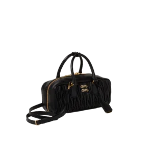 Black Arcadie Matelassé Nappa Leather Bag (1)