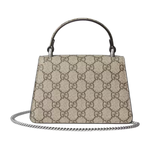 Gucci Dionysus mini top handle bag beige and ebony supreme Detail 7