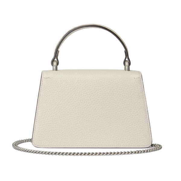 Gucci Dionysus mini top handle bag white leather Detail 6