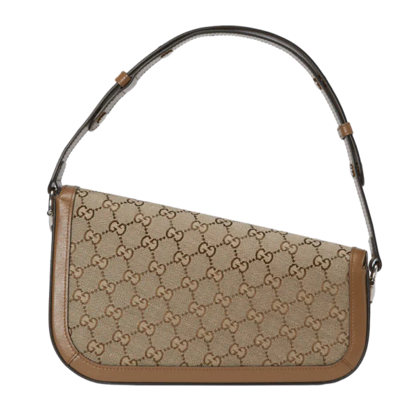 Gucci Gucci Horsebit 1955 small shoulder bag beige and ebony Detail 5