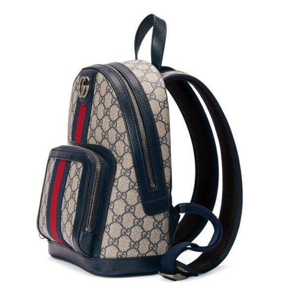 Gucci Ophidia GG small backpack beige and blue gg supreme Detail 1