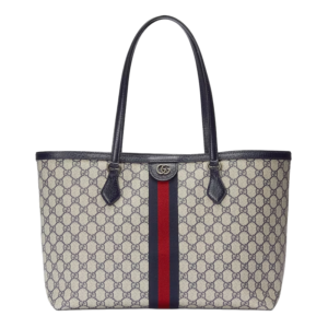 Gucci Ophidia medium GG tote beige and blue supreme Detail 2