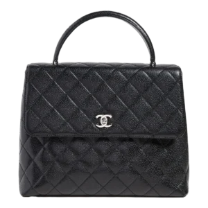 CHANEL Women's Pre Loved Jumbo Kelly Flap, Caviar (1)