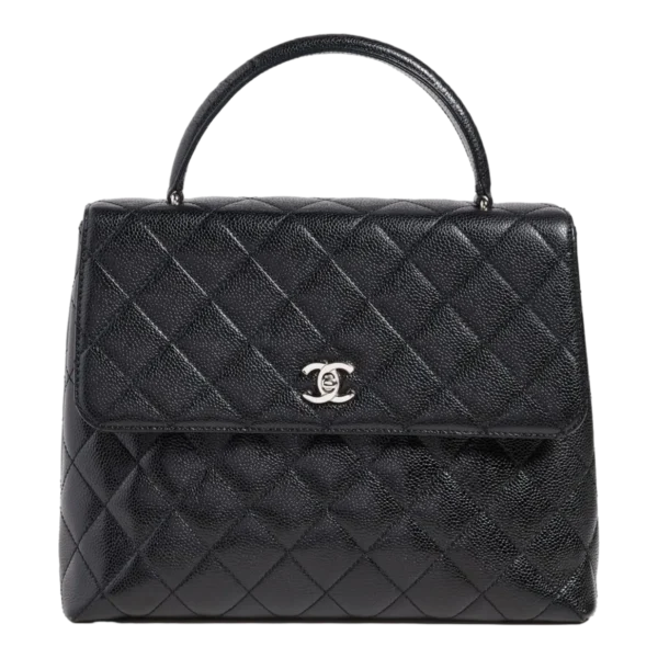 CHANEL Women's Pre Loved Jumbo Kelly Flap, Caviar (1)