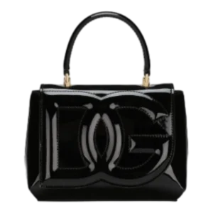 DG Logo Bag top handle bag in patent leather (1)