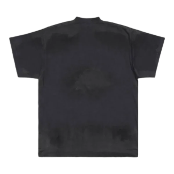 SKATER T SHIRT OVERSIZED IN BLACK FADED (2)