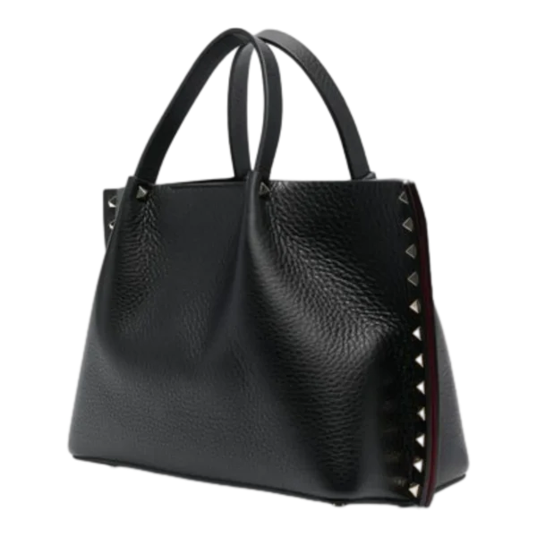 VALENTINO GARAVANI ROCKSTUD TOTE BAG BLACK (2)