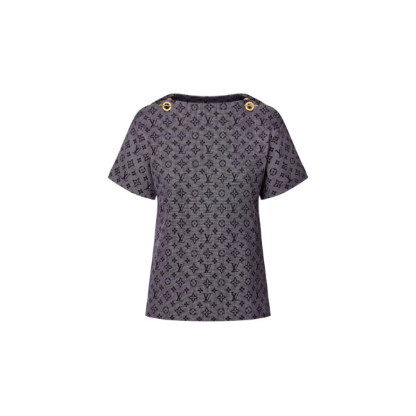 louis vuitton inverted mahina monogram chain shoulder t shirt FPTS01Z32651 PM2 Front view 看图王