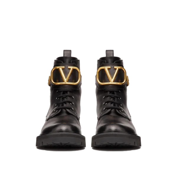 VLOGO SIGNATURE CALFSKIN COMBAT BOOT 35MM (1)