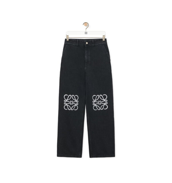 LOEWE Anagram baggy jeans in denim Black